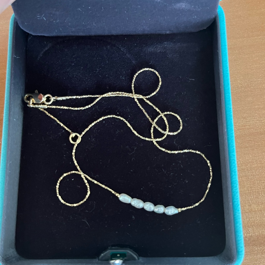 Other Stories Gold And White Necklace With Elegant Design 36$